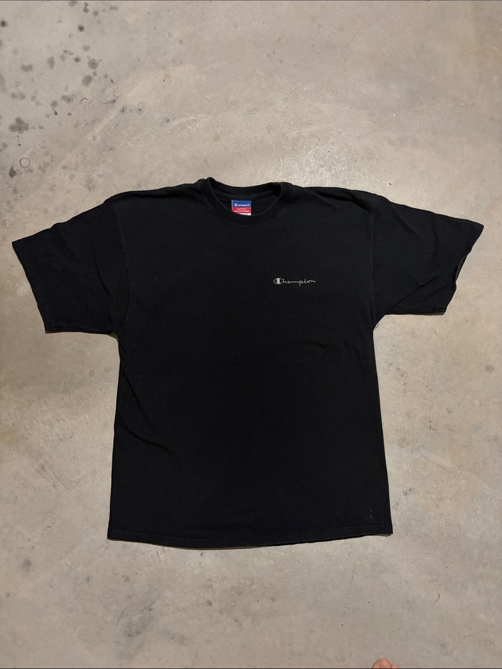 Vintage Y2K Champion Black Short Sleeve Shirt